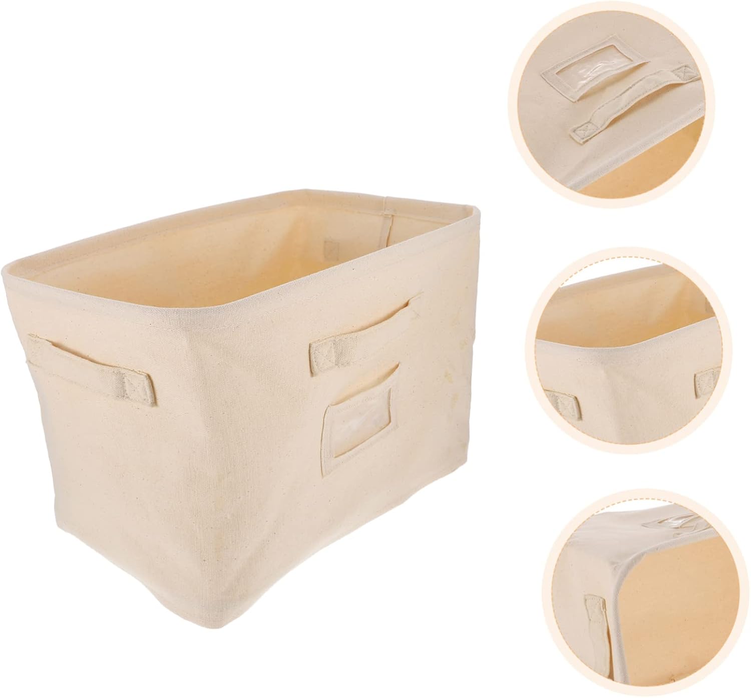 Cabilock Caja de almacenamiento de tela de 5 piezas, cestas de almacenamiento para ropa, organizador de ropa plegable para armario, contenedores de