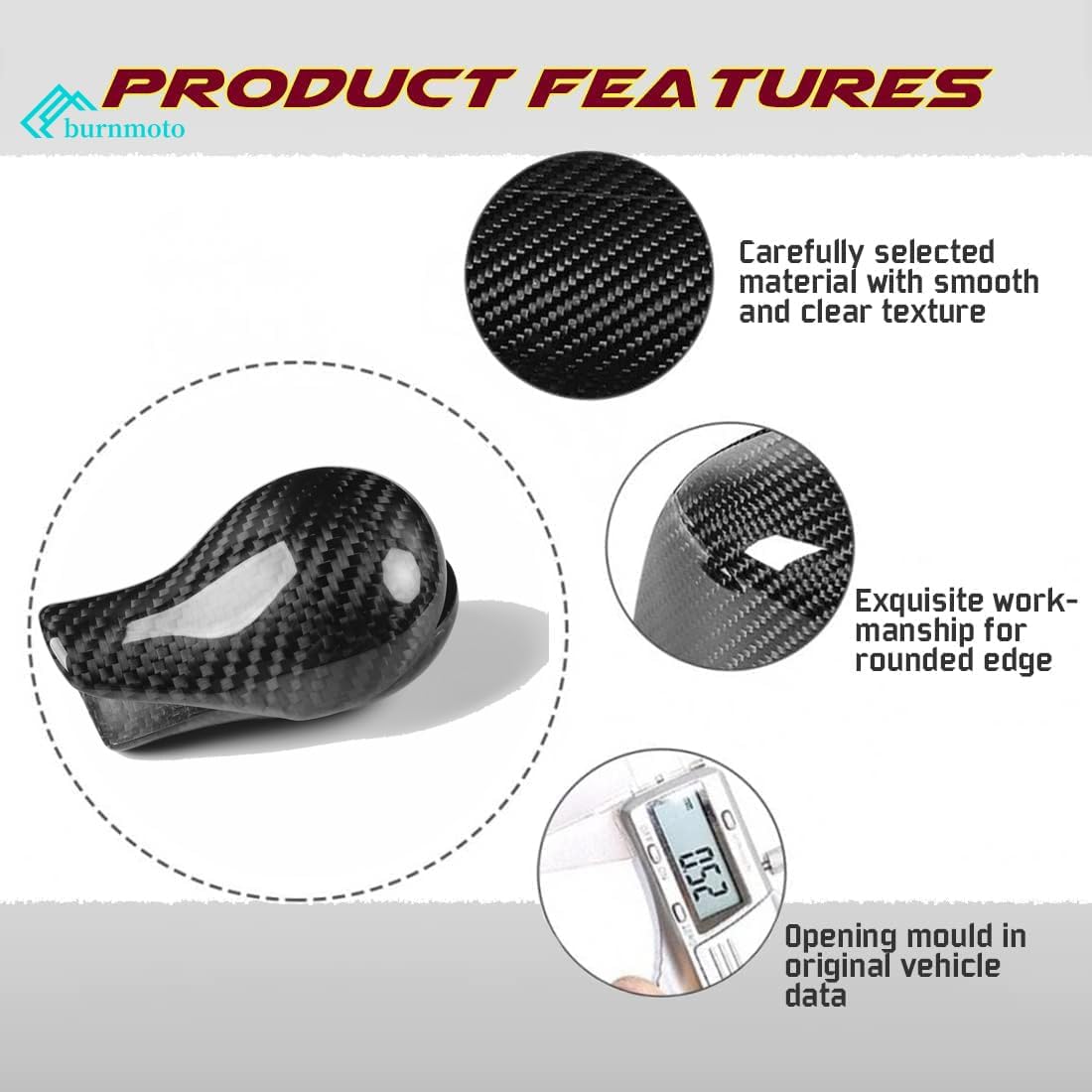 Cubierta de fibra de carbono mejorada compatible con Nissan 370Z 2009-2018, 2 piezas