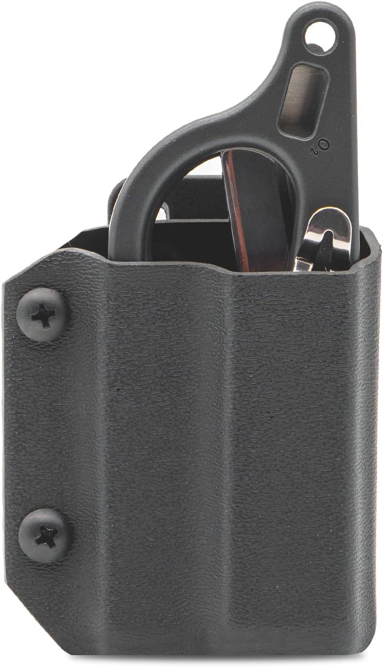 Clip & Carry Kydex – Funda multiherramienta para tijeras de trauma de respuesta Raptor de cuero – Fabricado en Estados Unidos (multiherramienta no
