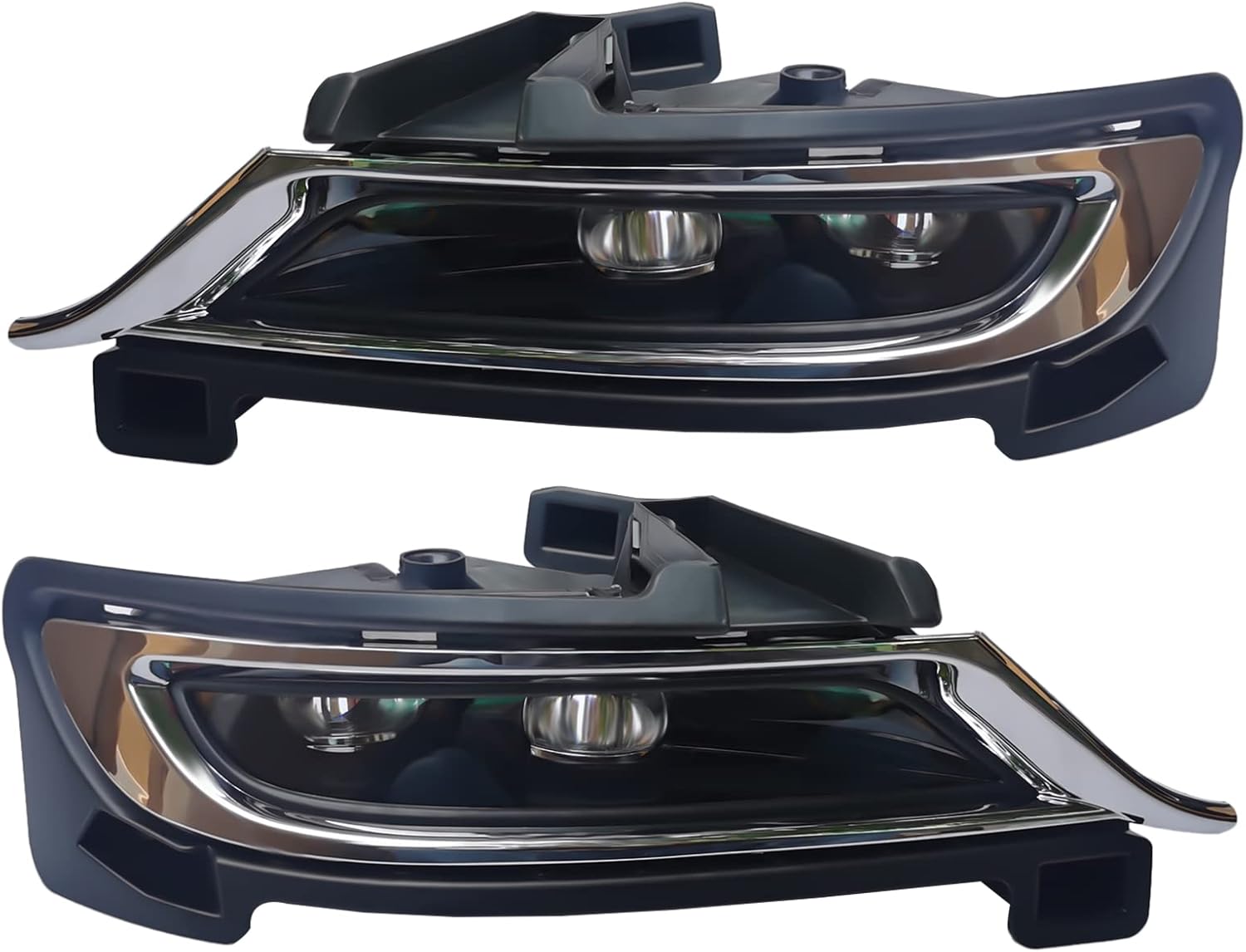 Par de luces antiniebla LED cromadas para conductor y pasajero con interruptor para Chrysler 300 2015-2021