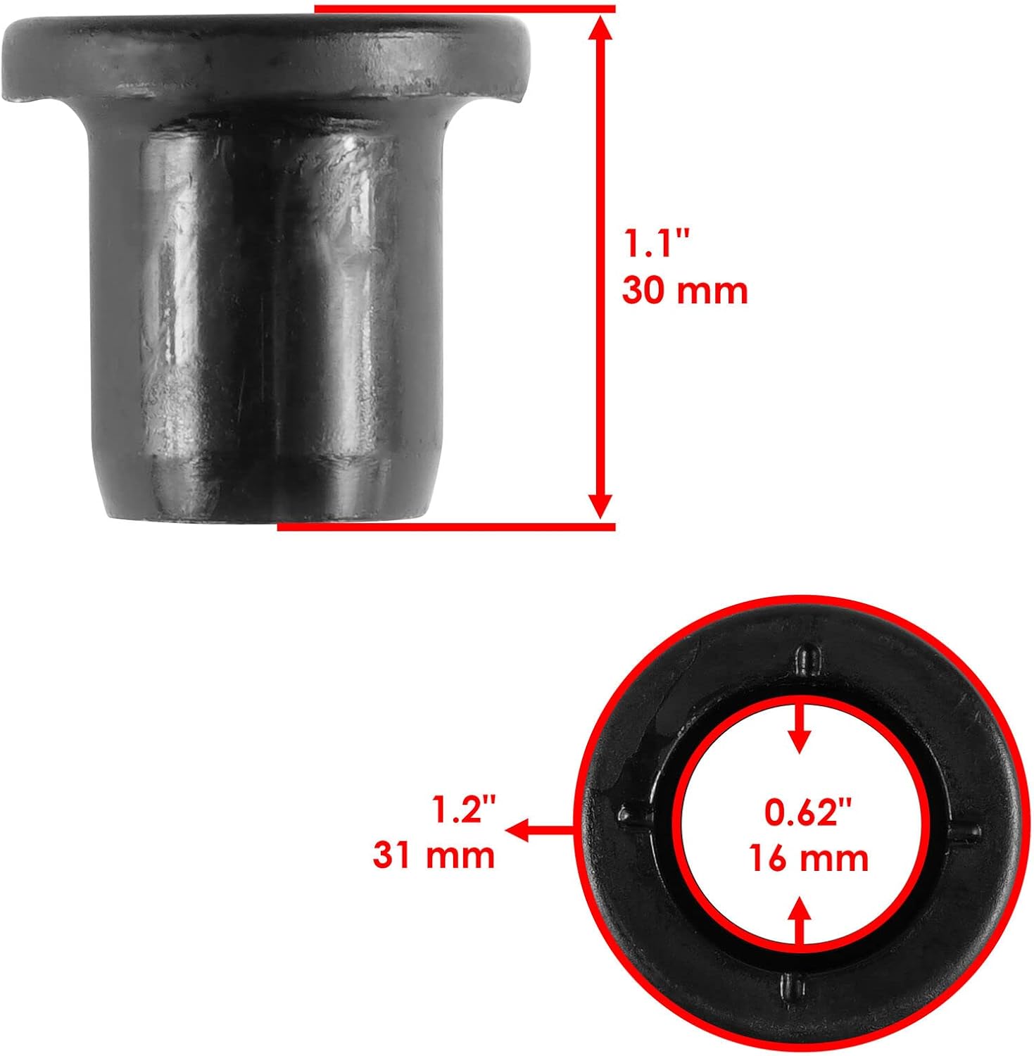 Para Polaris Scrambler XP 850 HO EPS 2014 Kit de buje corto de brazo A trasero Mod-ZTF1-6484