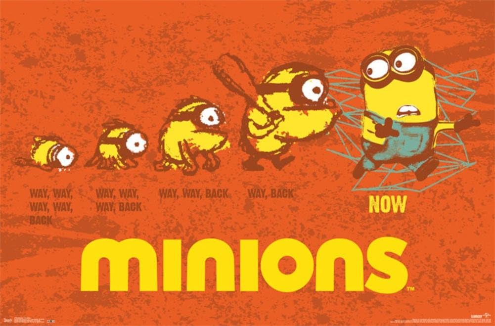 Trends International Minions Evolution – Póster de pared (22.375 x 34 pulgadas)