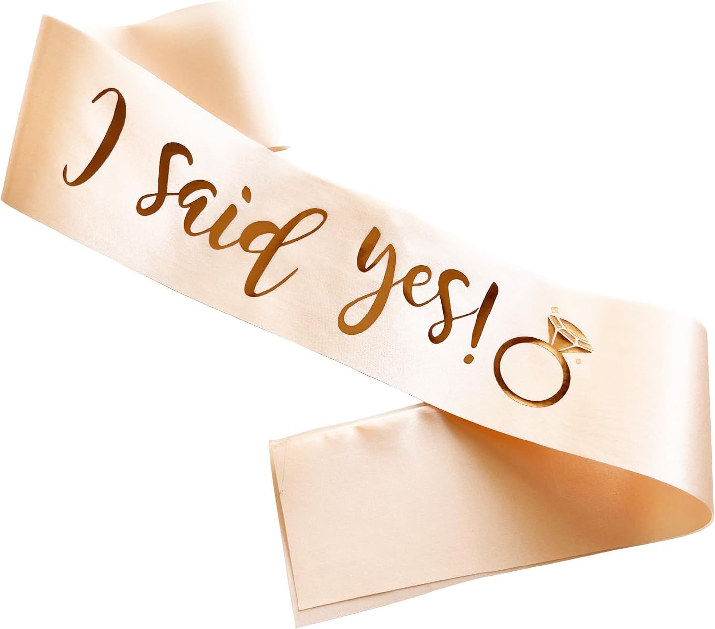 Banda con texto en inglés “I Said Yes for Future Mrs, propuesta de compromiso, anuncio de boda, banda de despedida de soltera para novia