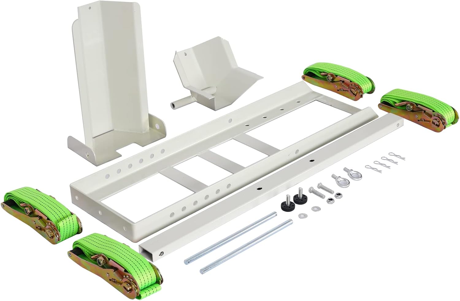 Soporte de motocicleta de 1800 libras de capacidad, soporte ajustable resistente con 4 juegos de amarres