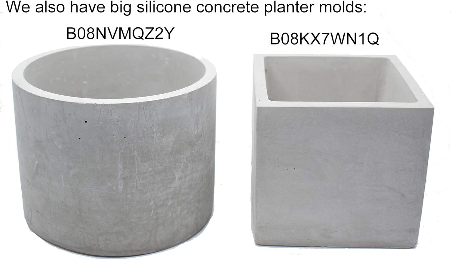 Moldes de silicona para maceta de hormigón, para plantas suculentas, base incluida, hazlo tú mismo