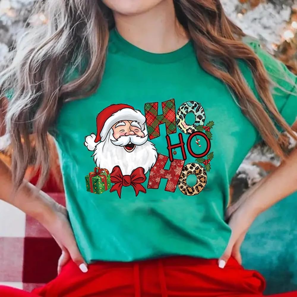 6 parches de transferencia para planchar de Navidad, diseño de Navidad, calcomanías de vinilo de transferencia de calor, calcomanías de vinilo de