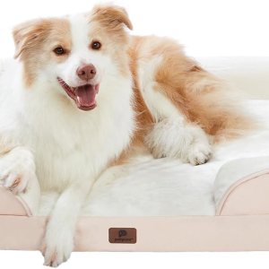 Cama ortopédica para perros grandes, sofá de espuma para perros con funda impermeable extraíble lavable, parte inferior antideslizante, soporte Cama ortopédica para perros grandes, sofá de espuma para perros con funda impermeable extraíble lavable, parte inferior antideslizante, soporte