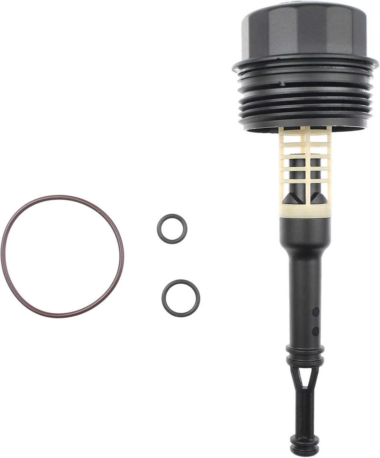 A-Premium Tapa de la carcasa del filtro de aceite compatible con Mercedes-Benz W212 E250 W166 GLE300d X204 GLK250 W166 ML250 Sprinter 25003500 2.1L