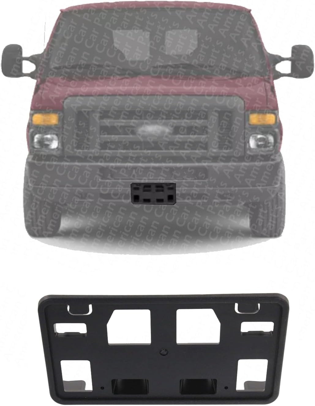 Multiple Manufacturers OE Soporte de placa de repuesto Ford Van Ford Econoline 2008-2013 (Partslink FO1068138)