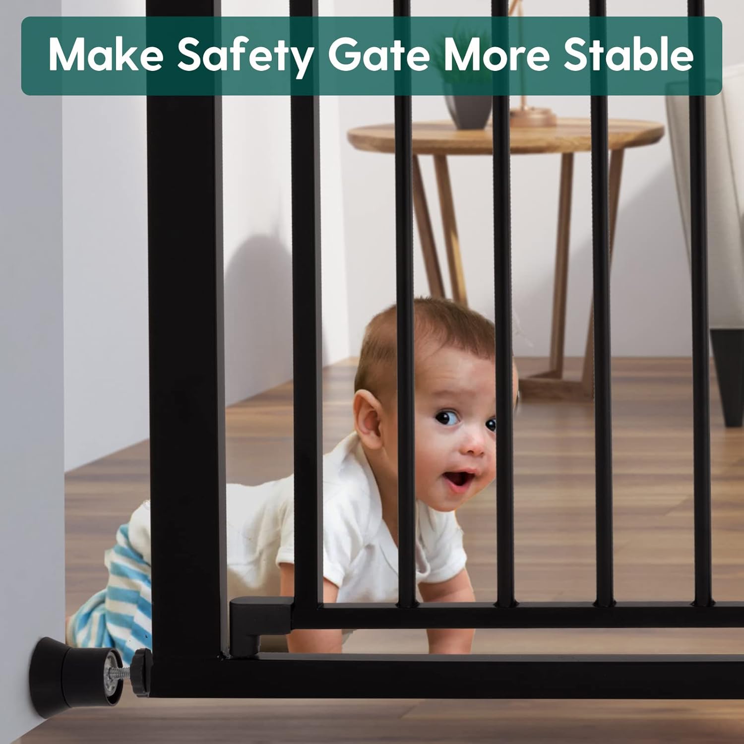 Babelio Protector de pared extensor de puerta para bebé, extiende puertas de seguridad para mascotas y perros, paquete de 4 puertas montadas a