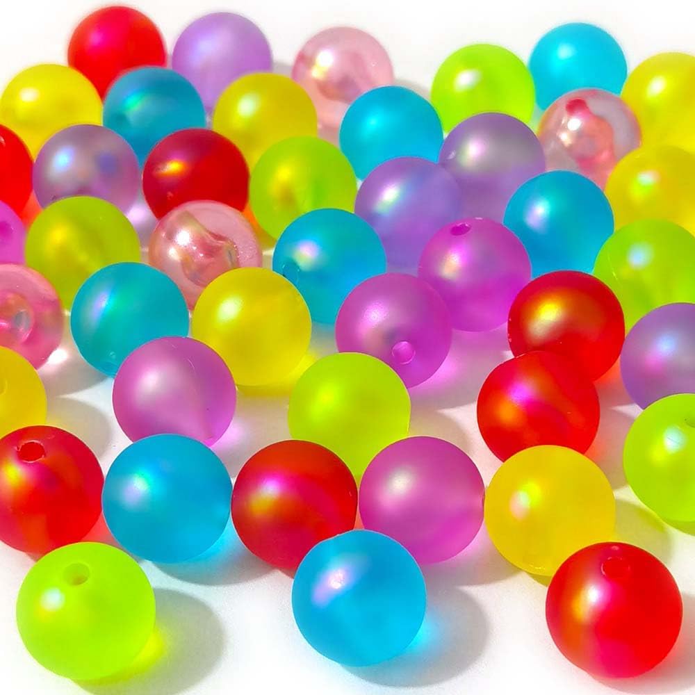 Mezcla de lotes brillantes de silicona con cuentas de bricolaje con cuentas para el cabello, pulseras de collar, adorno artesanal (colores