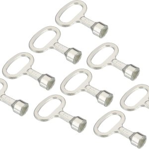 PATIKIL Llave de enchufe triangular, paquete de 8 llaves de interruptor de medidor de agua a gas para gabinete eléctrico para bloqueo de panel PATIKIL Llave de enchufe triangular, paquete de 8 llaves de interruptor de medidor de agua a gas para gabinete eléctrico para bloqueo de panel