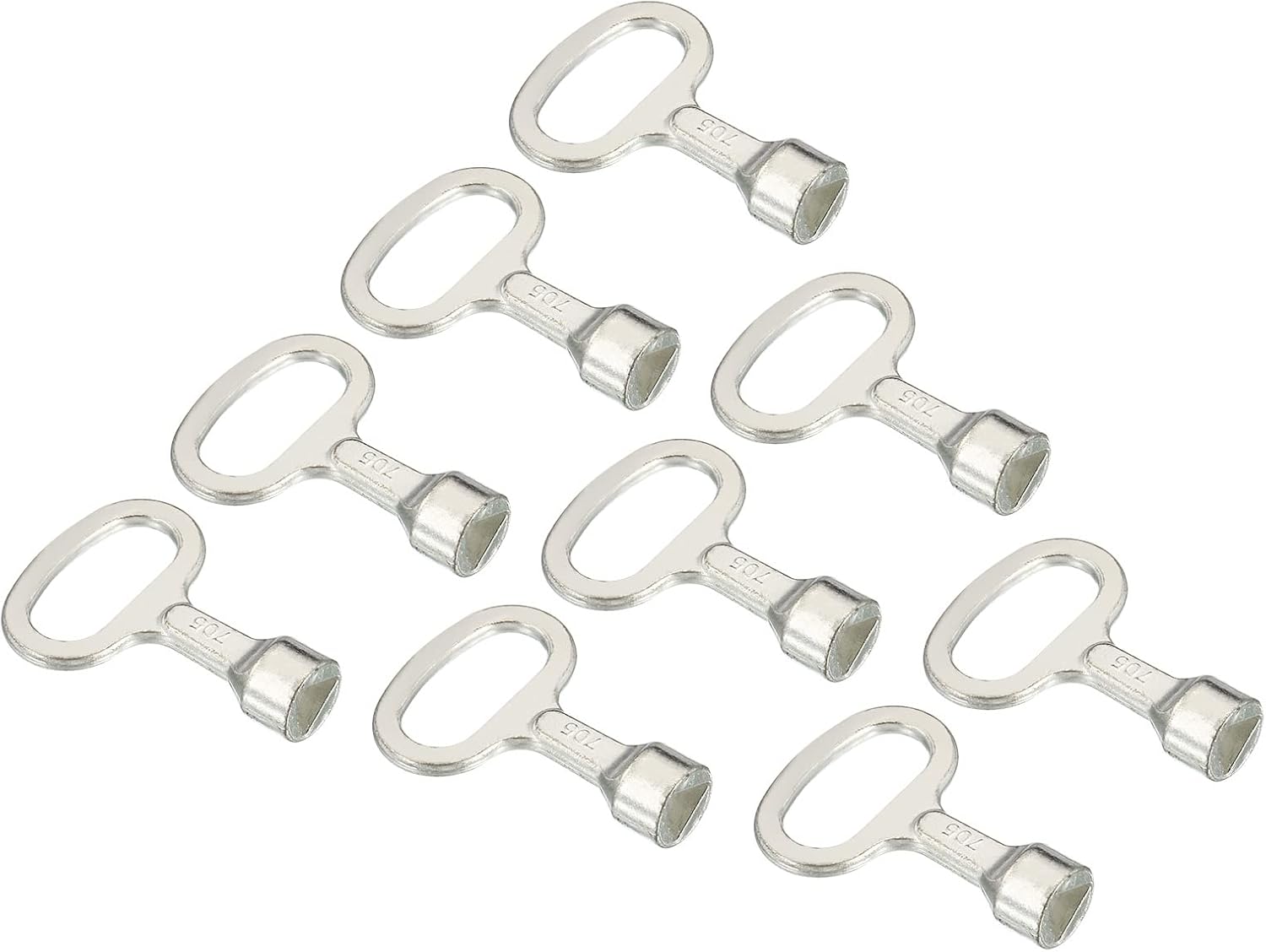 PATIKIL Llave de enchufe triangular, paquete de 8 llaves de interruptor de medidor de agua a gas para gabinete eléctrico para bloqueo de panel