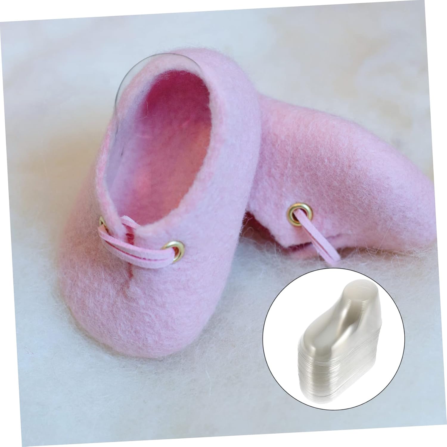 40 piezas de soporte transparente para zapatos de bebé, soporte de exhibición de zapatos para niños pequeños, calcetines para niños pequeños,