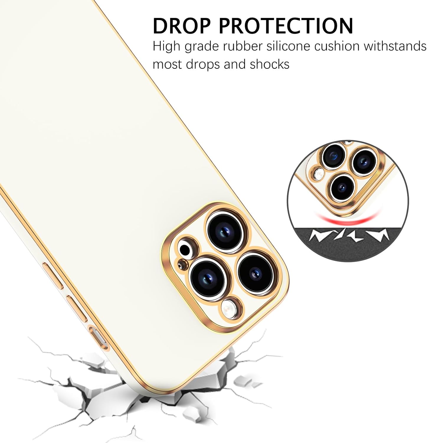Telaso Funda para iPhone 14 Pro Max, funda para iPhone 14 Pro Max con soporte de corazón de amor extra ajustable, revestimiento de TPU suave,