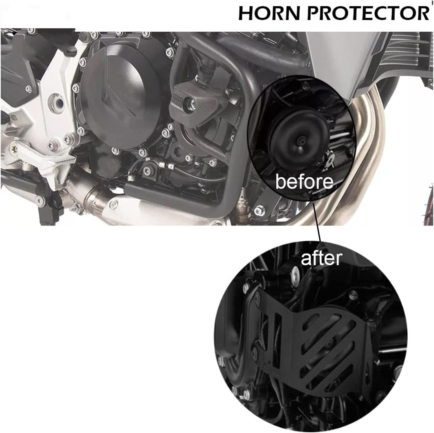 Motorcycle Aluminum Horn Cover Guard Trumpet Protector for BMW F750GS F850GS 2018-2021 F 850 GS Adventure 2019 2020 2021 Anti-Fall Frame Sliders