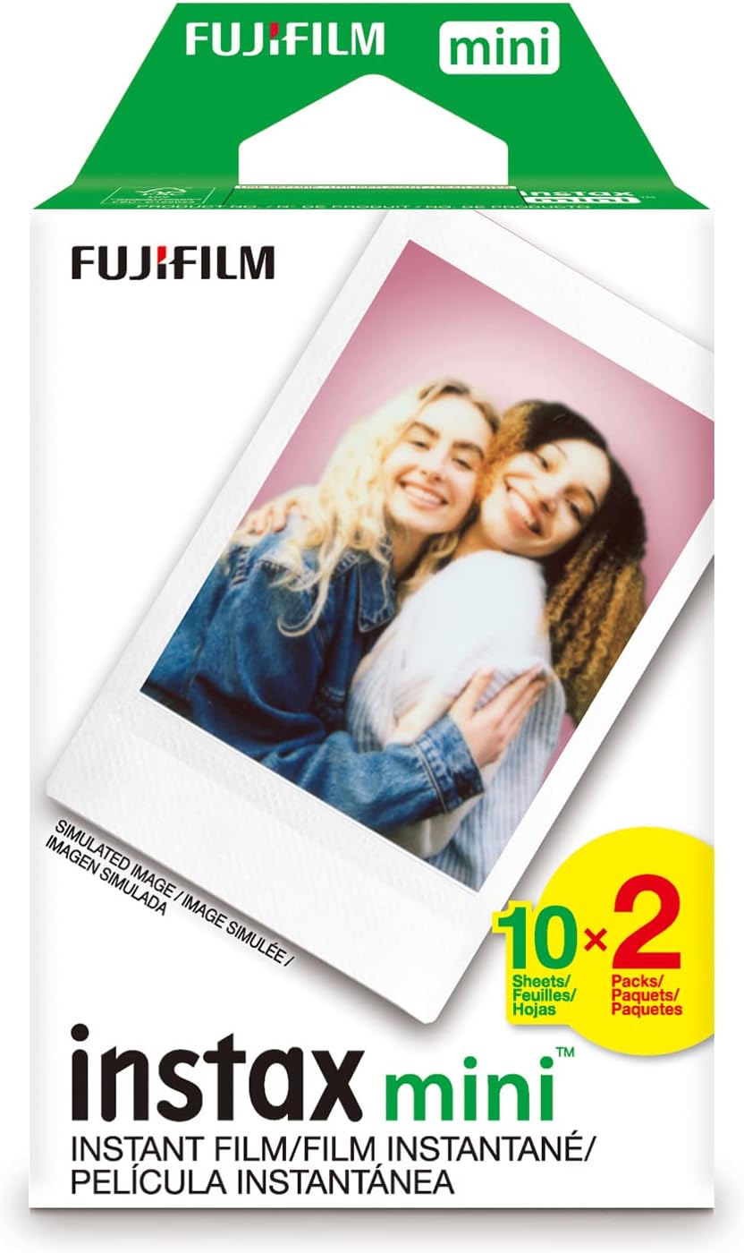Fujifilm Paquete de cámara instantánea Instax Mini 40 con película de 20 exposiciones y paquete doble