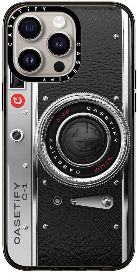 CASETiFY Funda compacta para iPhone 15 Pro Max 2 veces probada contra caídas de grado militar, protección contra caídas de 4 pies – Funda para