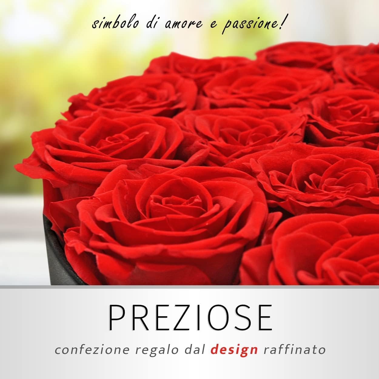 Tovotum Rosas preservadas para siempre en una caja, rosas 100% reales que duran hasta 3 años, flores preservadas para entrega de cumpleaños, regalos