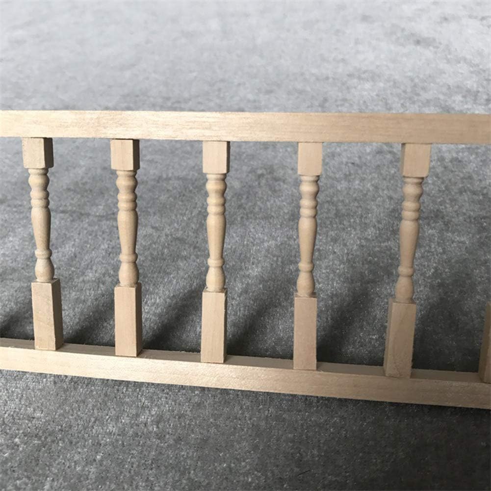Valla de madera para casa de muñecas en miniatura 112, modelo de casa de muebles de madera