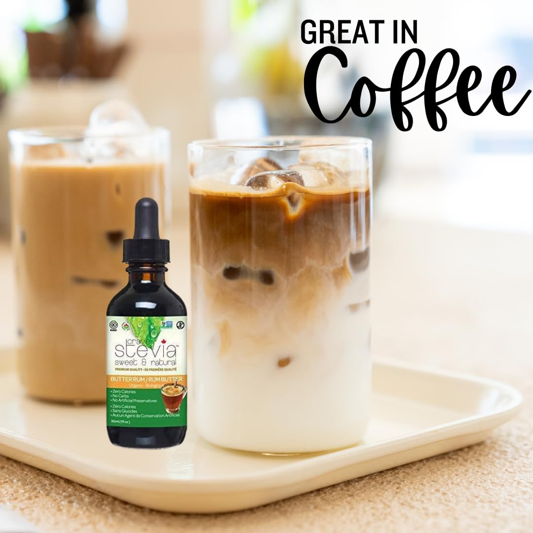 CRAVESTEVIA – Gotas de Stevia Líquidas Naturales – Edulcorante Orgánico de Stevia – Edulcorante Extraído de la Hierba Stevia Rebaudiana  Sin Gluten