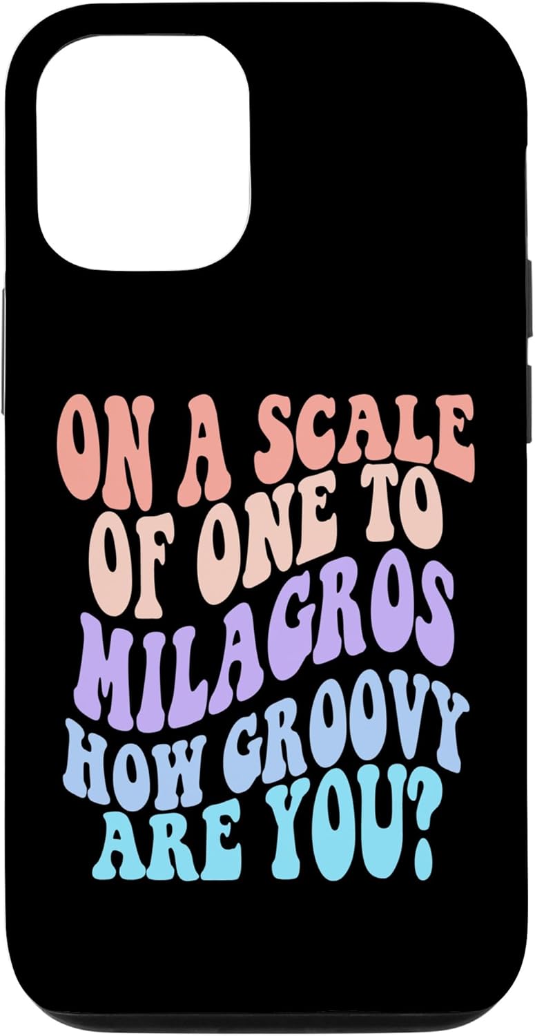 iPhone 1212 Pro MILAGROS Cute Retro Girls Groovy MILAGROS Personalized Name Case