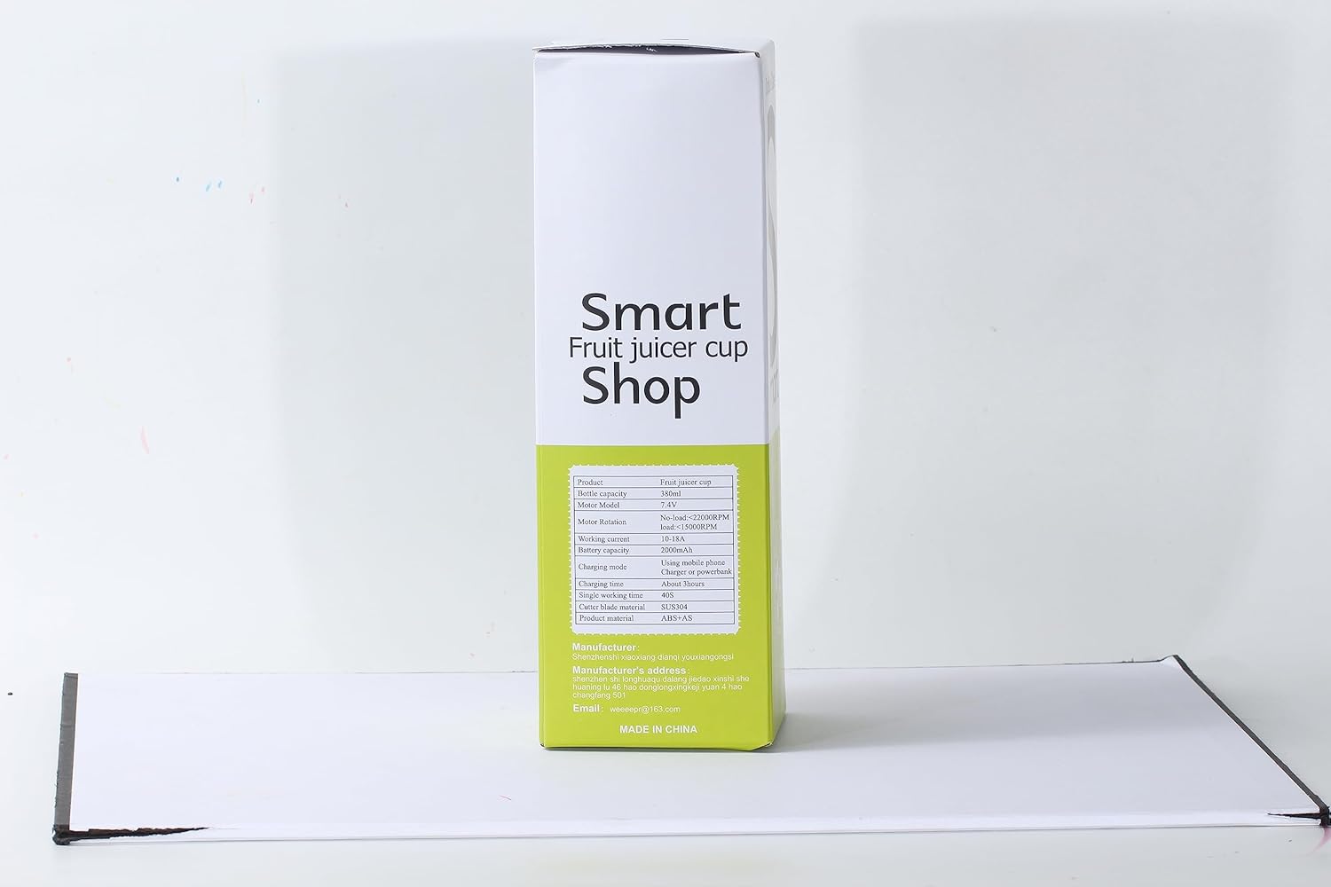 Licuadora portátil, licuadora eléctrica USB, mini licuadora portátil para batidos y batidos, jugo, 12.8 fl oz, seis cuchillas ideales para mezclar,