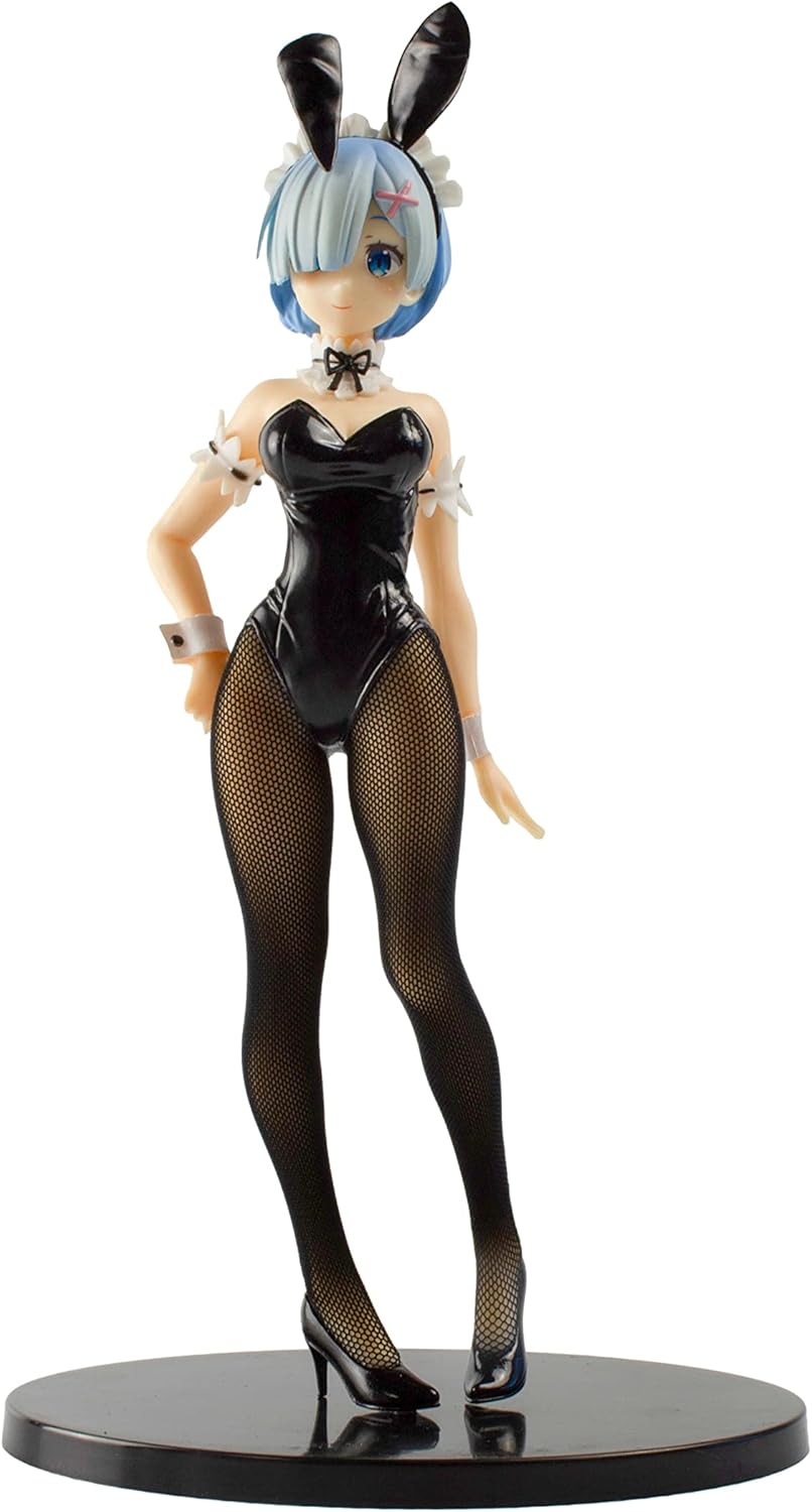 NINJAMO Re Zero Rem Black Bunny Suit Version – Figura decorativa coleccionable
