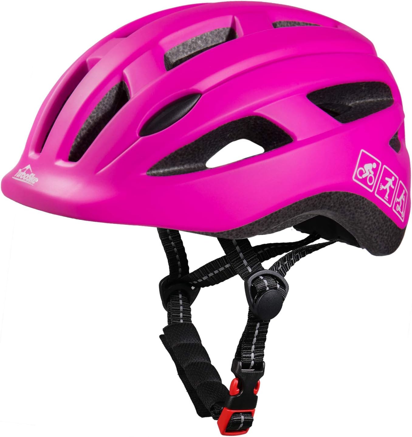 TurboSke Casco de bicicleta para niños, casco ajustable de tamaño monopatín