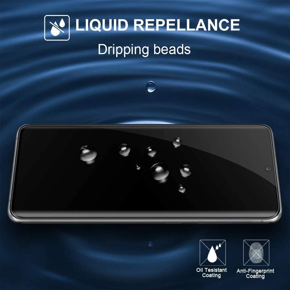Protector de pantalla de privacidad para Galaxy S22 Ultra, antiespía, compatible con fundas, cobertura completa, soporte para desbloqueo en