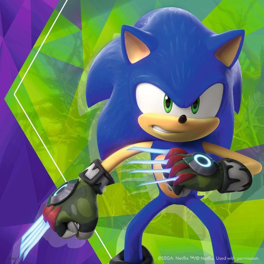 Ravensburger 5695 Sonic Prime 3X – Rompecabezas de 49 piezas para niños a partir de 5 años, color negro