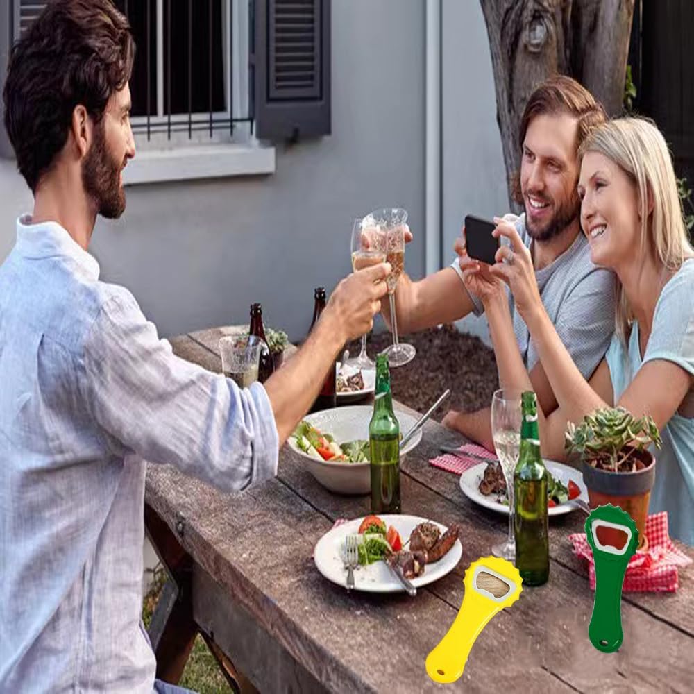 Llavero abrebotellas de cerveza, llavero abrebotellas a granel para hombres y mujeres, llavero multicolor para abrebotellas de cerveza, para bar,