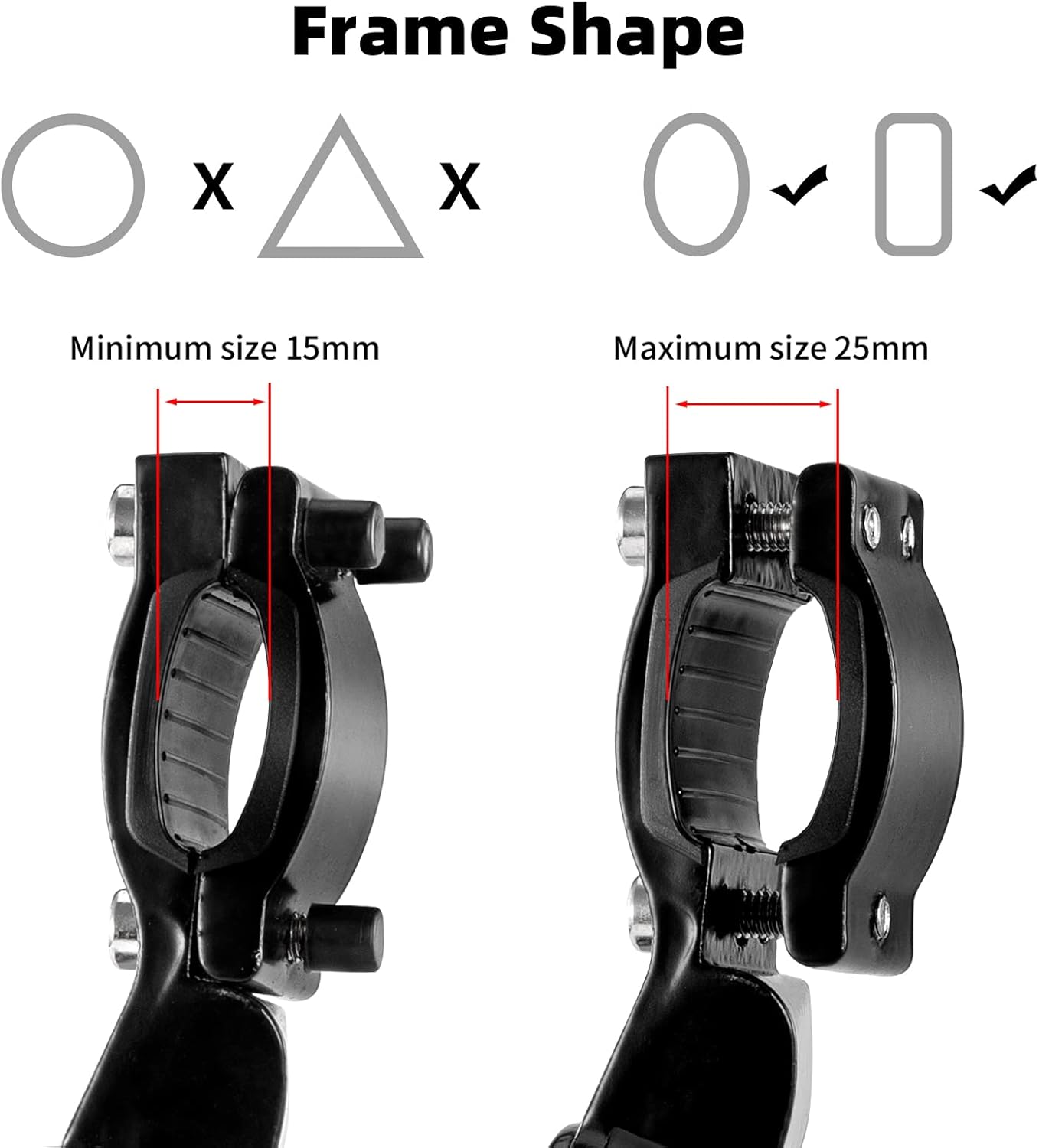 ROCKBROS Soporte de bicicleta ajustable para bicicleta, soporte trasero para bicicleta, soporte lateral de aleación de aluminio, soporte para