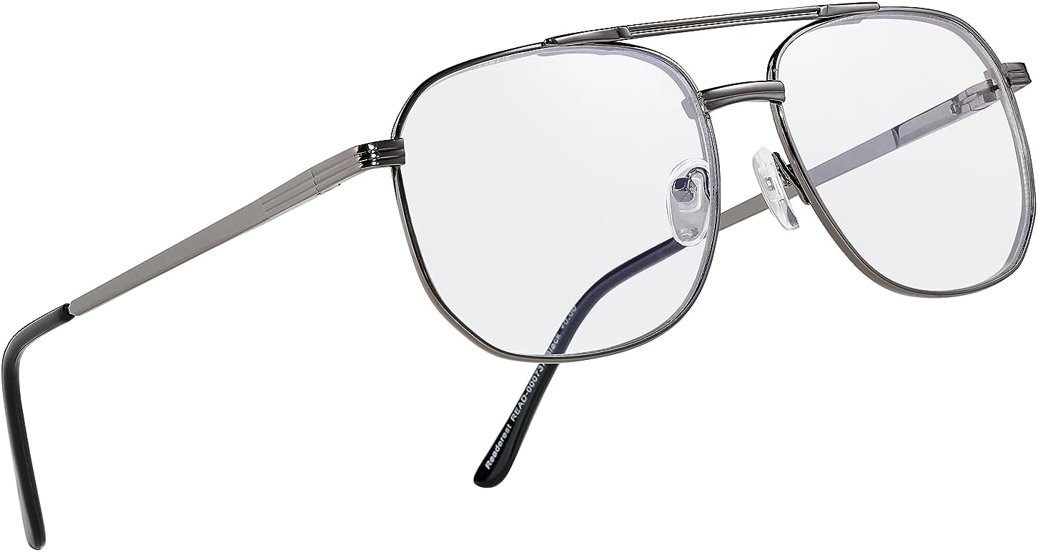 Readerest Gafas de lectura con bloqueo de luz azul, de moda para hombres y mujeres, antideslumbrantes, antifatiga visual, protección UV