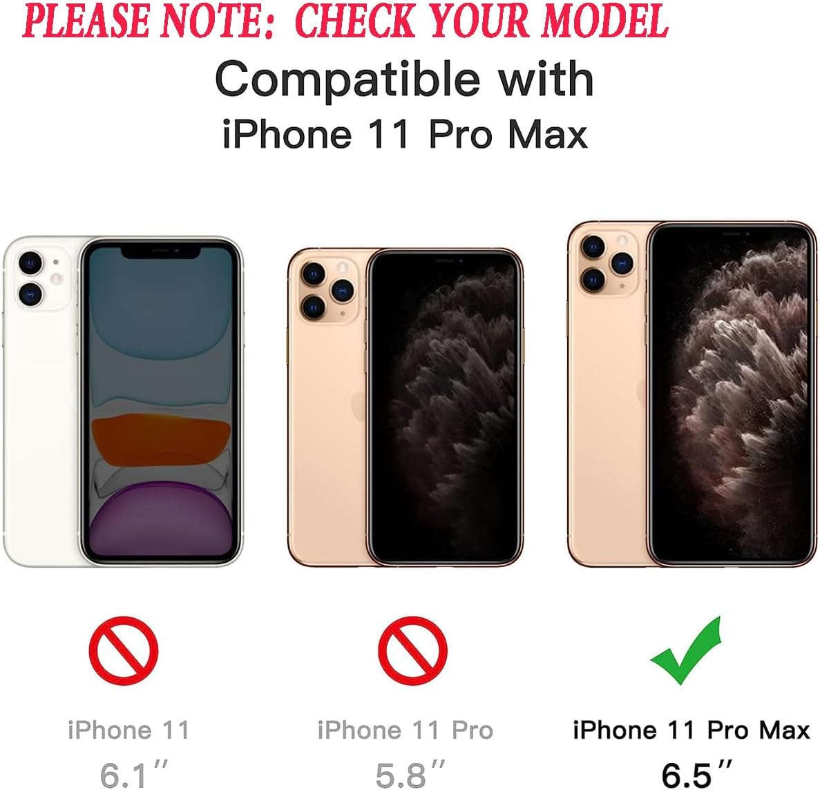 YmhxcY Funda para iPhone 11 Pro Max, a prueba de golpes, a prueba de caídas, a prueba de polvo, a prueba de caídas, 3 en 1, duradera funda para