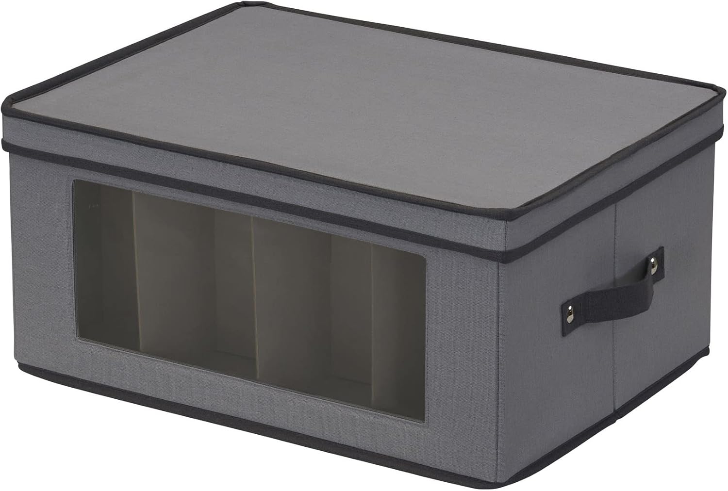 Household Essentials Caja de almacenamiento para copones de vino, capacidad para 12 copas