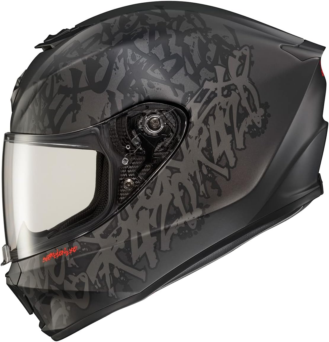 ScorpionEXO – Casco integral R420 de motocicleta, policarbonato, urbano, bolsillos para altavoces con Bluetooth, certificación DOT y Snell, adulto