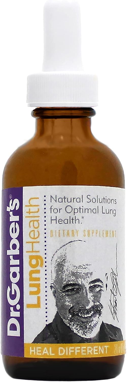 Dr. Garber’s Natural Solutions – Gotas orales para la salud pulmonar, suplemento líquido de gemoterapia para proteger y limpiar los pulmones,
