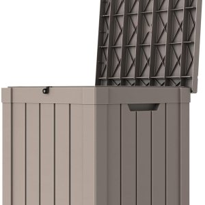 KFY Caja de cubierta de 50 galones, material de resina para todo tipo de clima, caja de almacenamiento al aire libre, fácil de instalar y portátil, KFY Caja de cubierta de 50 galones, material de resina para todo tipo de clima, caja de almacenamiento al aire libre, fácil de instalar y portátil,