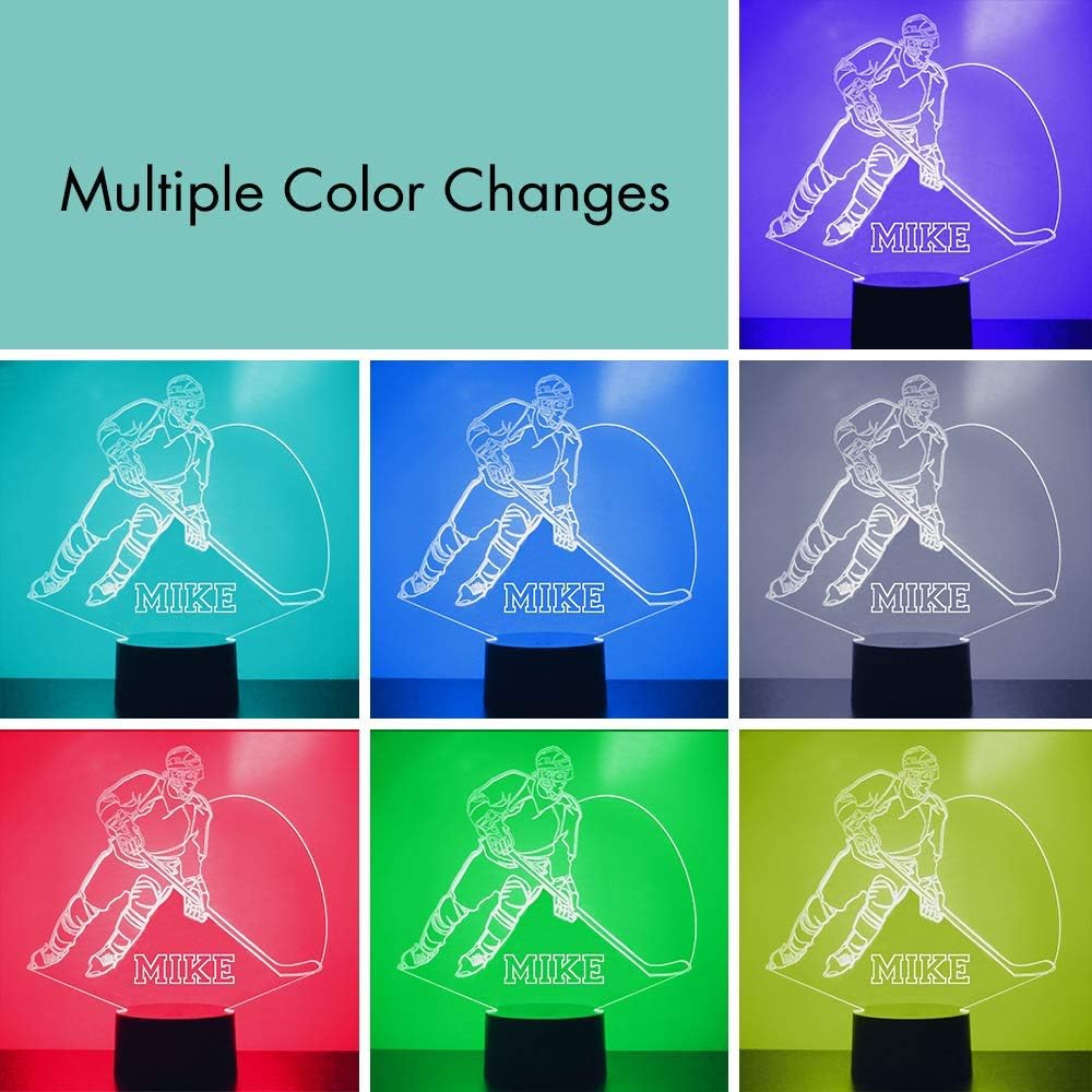 Lámpara LED personalizada deportiva, luz nocturna personalizada con tu nombre o texto, lámpara de luz más grande del mercado, grabado personalizado,