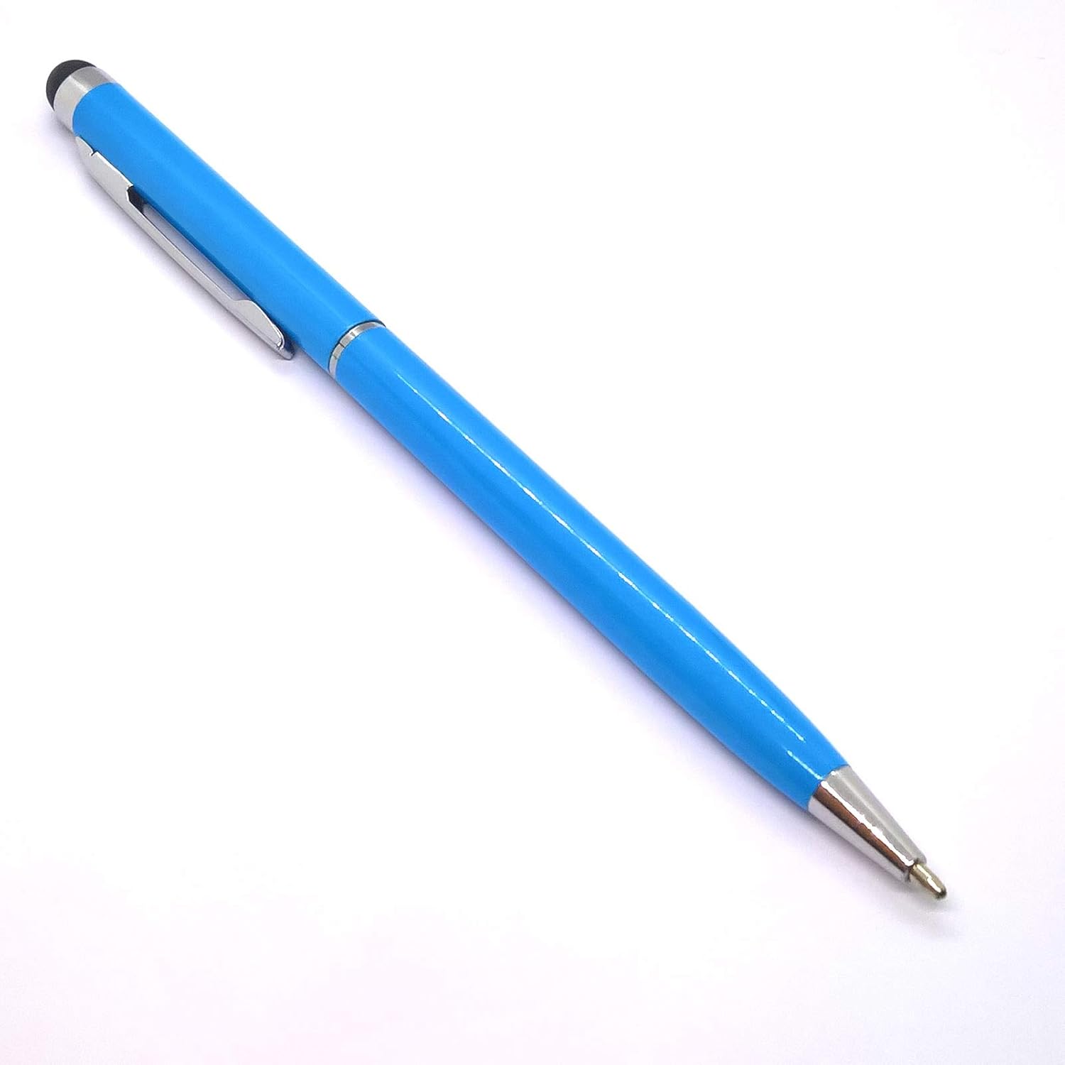 Paquete de 2 lápices táctiles universales 2 en 1 para dispositivos Android, teléfono móvil, teléfono celular, tableta, iPad, iPhone (azul y verde)