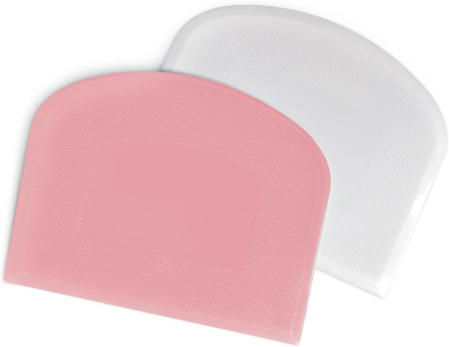 ALLTOP Espátula de cuenco y rascador de banco, herramienta de plástico flexible multiusos para repostería, raspadores de alimentos para masa de pan,