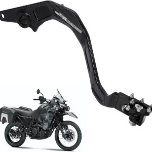 JFG RACING Palanca de pedal de freno trasero plegable para motocicleta CNC para KLR 650 KLR650 2020-2023 ADV negro JFG RACING Palanca de pedal de freno trasero plegable para motocicleta CNC para KLR 650 KLR650 2020-2023 ADV negro