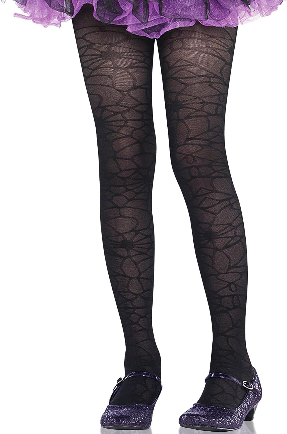 amscan Medias de tela de araña – Niño MedianoGrande, Negro – 1 Pc.