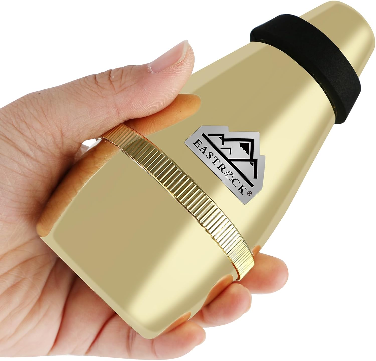 EASTROCK Silencio de trompeta ABS ligero Accesorios para trompeta (dorado)