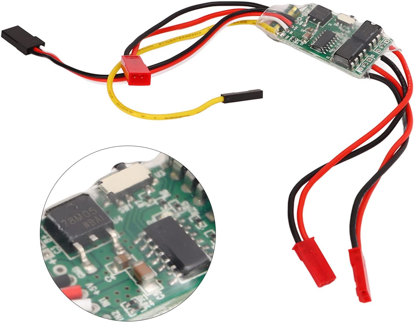 Reemplazo ESC cepillado RC, controlador de velocidad de motor cepillado RC Protección de pérdida de señal del acelerador para actualización