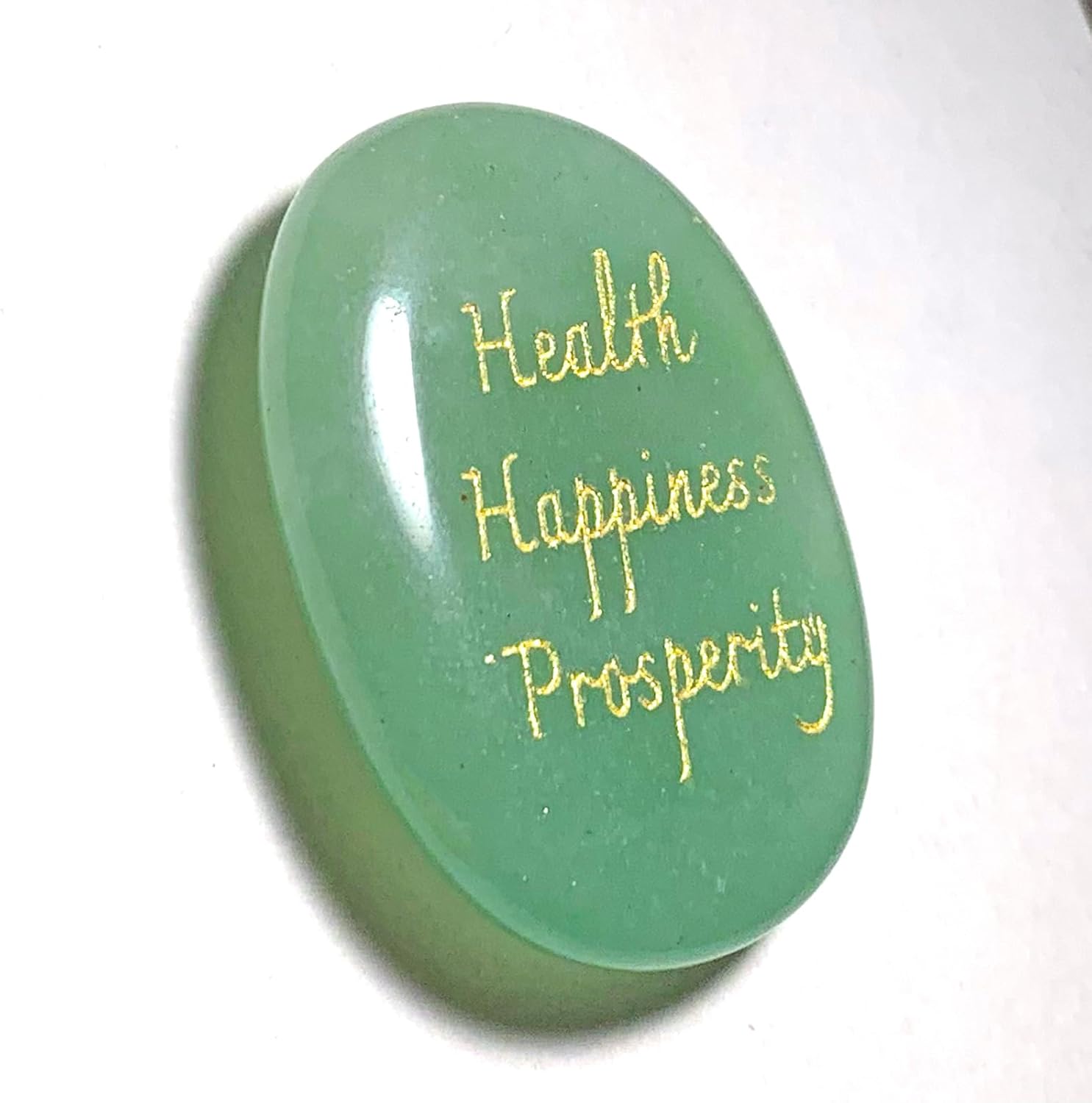 Cristal calmante de jade natural, regalos únicos de cumpleaños, afirmaciones positivas, regalo de Navidad de la suerte, regalos inspiradores de Año