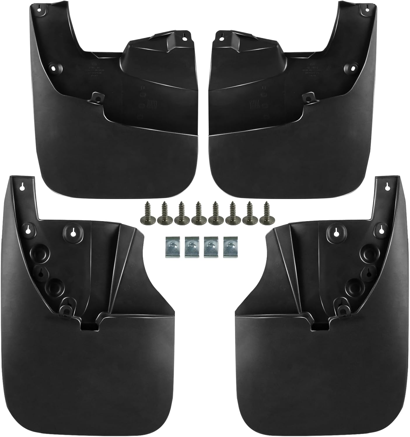 4 unidades de guardabarros compatibles con Toyota Tundra 2007-2021, delantero y trasero (lado del conductor y del pasajero)