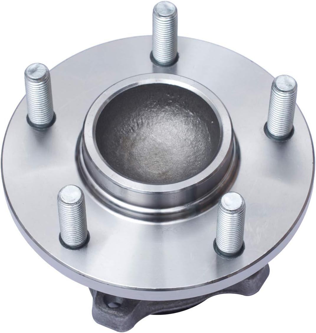 512347 Cojinete de rueda trasera y conjunto de cubo compatible 2004-2013 Mazda 3 2006-2015 Mazda 5 FWD 5 Lug WABS