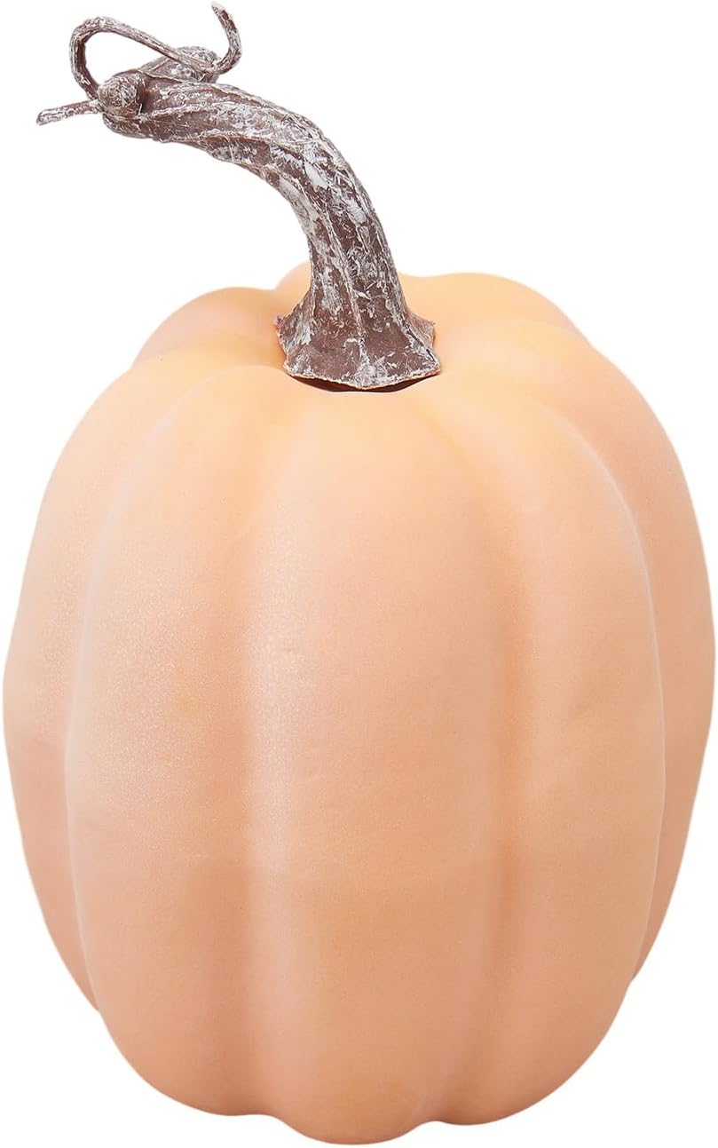 7 calabazas artificiales para decoración, calabazas de espuma sintética de calabaza surtidas para el hogar, otoño, Halloween, Acción de Gracias